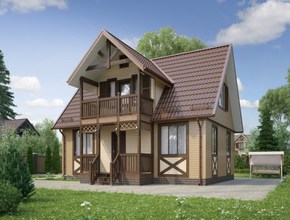 Каркасный дом Святогор 1 под ключ в Беларуси
