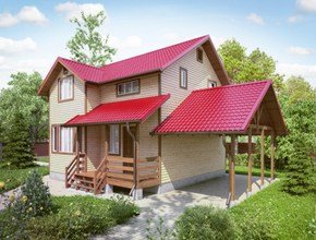 Каркасный дом Викинг 3 под ключ в Беларуси